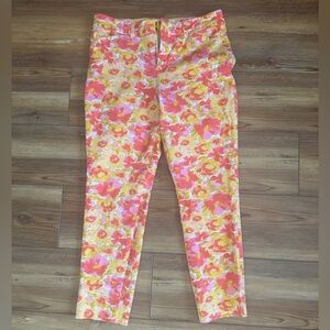 Old Navy High-Rise Pixie Skinny Pants Floral Size 8